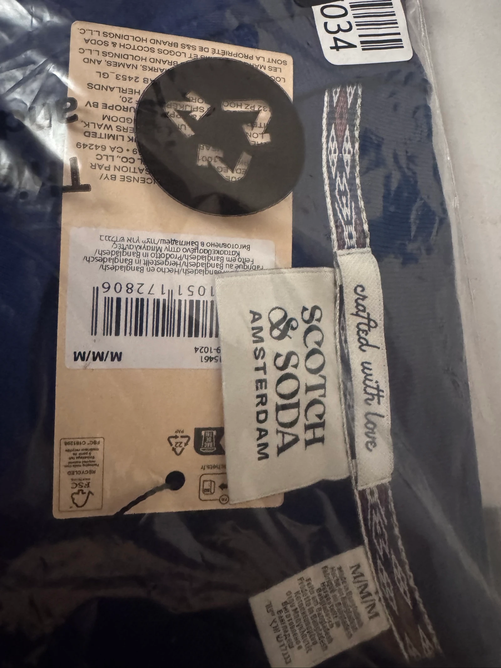 Scotch & Soda T-shirt Homme Bleu – Nieuw met label – photo 3